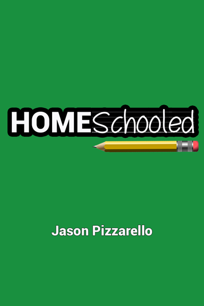 Image of pencil and title of one-act comedy about homeschooling, 